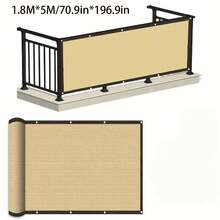 Toldo de privacidad para balcón | 90% de sombreado solar y protección UV, a prueba de viento y polvo, adecuado para balcón, jardín, patio, piscina al aire libre, disponible en varios colores - 1 pieza de cualquier color - Ver 22
