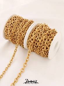 1米不锈钢宽手工链 DIY O形十字链，适用于项链、手链等手工饰品制作配件 - 鏈條 - 查看 5