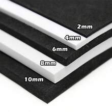 Kippolla EVA Foam Roll - 2-6mm Thick White& Black Craft Foam Sheets - 13" X 39" Large Cosplay Foam Sheet - Ultra High Density 86 Kg/M³ - Pliable & Elastic For Craft Projects Costume Cosplay Foam - 白色 - 查看 4