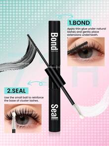 DIY Eyelash Extension Kit - Cluster Lashes, Waterproof Lash Glue & Sealant, Long-Lasting Individual Lash Clusters, Adhesive & Sealant, Makeup Tools - Multicolor - View 9