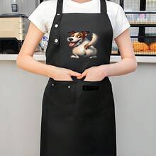 1 Piece, Polyester Apron - Durable Polyester Fabric Apron - Suitable For Home Cooking, Restaurants, Food Carts, Aprons, And Food Service Attire - AZX0001 - Xem 3
