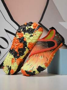 儿童魔术贴网眼透气速干防滑涉水鞋 - 橘色 - 查看 4