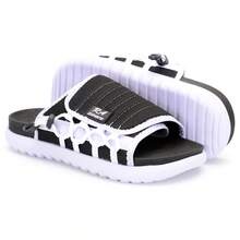 Asuna 3.0 Casual Polyester Lace-Up Outdoor Slippers - Màu đen phối trắng, đế trắng. - Xem 6