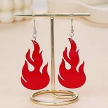 1 Đôi bông tai hình ngọn lửa, phụ kiện trang sức bằng acrylic, phong cách Punk Y2K độc đáo, sáng tạo. - Nhiều màu - Xem 11