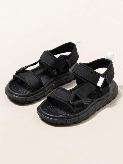 1 Pair Children's Sports Sandals, EVA Sole Lightweight & Comfortable, Stitched Construction Durable, Mesh Open Toe Boys Sandals, Suitable For Summer Daily Wear