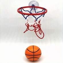Tragbarer Mini-Basketball-Korb, ohne Bohren erforderlich, Saugnapf-Basis - Innen-/Außen-Basketball-Ständer, geeignet für Reisen, Gartenspiel - Mini-Basketball-System - Orange - Übersicht 9