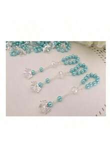 30条粉色天使翅膀手链，适合作为初领圣餐、开斋节、洗礼礼物、婚礼伴手礼和纪念品 - 彩色 - 查看 2