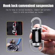 Rechargeable Keychain Flashlight Dual Purpose Keychain Light 6 Mode Illumination High Low Strobe White Red Red Blue Flashing COB Main Bulb Side LED Lights TYPE C Charging Port Lightweight ABS Construction Portable EDC Gear Outdoor Enthusiast Gear Security Personnel Equipment Maintenance Inspection Tool Emergency Light Source Night Walking Safety Gear Camping Accessory Hiking Tool Car Key Light Built-In 300mAh Battery - Đèn pin móc khóa - Xem 9