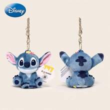 Disney Official Stitch Plush Doll, Stitch Doll Pendant, Car Keychain, Backpack Accessory, Couple Pendant, Birthday Gift, Party Favor, Souvenir - Navy Blue - View 12