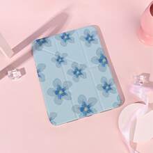 1个带笔槽的多角度磁吸支架保护套，支持自动休眠/唤醒功能，可爱平板电脑保护套，兼容Pro/Air/三星Galaxy A9/S9/S7/S10+/小米Pad/5/6/7 - 彩色 - 查看 4