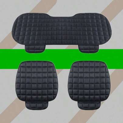 3pcs Car Seat Cushion Set, Front Seat Cushion, Rear Seat Cushion, 3 PiecesAnti-Slip Car Seat Pad