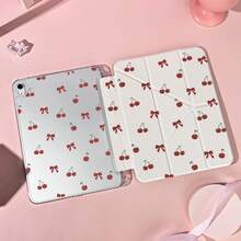 1个带笔槽的多角度磁吸支架保护套，支持自动休眠/唤醒功能，可爱平板电脑保护套，兼容Pro/Air/三星Galaxy A9/S9/S7/S10+/小米Pad/5/6/7 - 彩色 - 查看 1