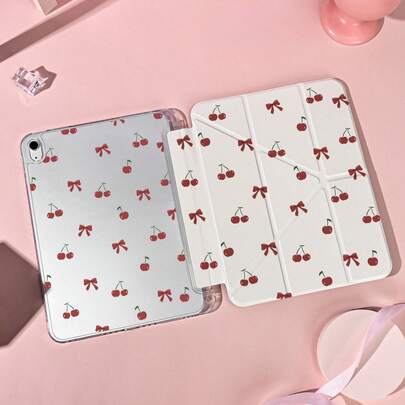 1个带笔槽的多角度磁吸支架保护套，支持自动休眠/唤醒功能，可爱平板电脑保护套，兼容Pro/Air/三星Galaxy A9/S9/S7/S10+/小米Pad/5/6/7