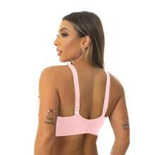 Sutiã Reforçado, Conforto  Todo Duplo Com elastico Refoçadoe Elegância!!127  Sem enchimento - Rosa chiclete - Visão 8
