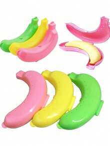 1/3pcs Banana Storage Box, Plastic Banana Holder Container, Outdoor Travel Lunch Fruit Storage Box, Cute Banana Box, School Picnic Camping, Gift For Her, Gift For Him, Easter, Valentine's Day, Spring - Multicolor - View 10