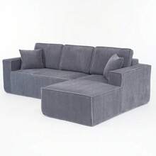 Sofás e poltronas - Chaise cinza + direita - Ver 11