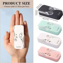 1-Pack Dental Floss Portable Storage Box, Reusable Portable Floss Dispenser, Floss Picks Storage Box, Automatic Floss Organizer Travel Floss, Travel Floss Storage Box - 1PC - Random Color - View 3