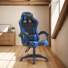 Silla Gamer Ergonómica Reclinable Súper Cómoda - Styrka Color Azul Material del tapizado Cuero sintético - Azul - Ver 10