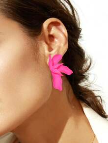 Betykuku 10 Pairs Colorful Floral Stud Earrings Set, Vacation & Casual - flowers - View 8