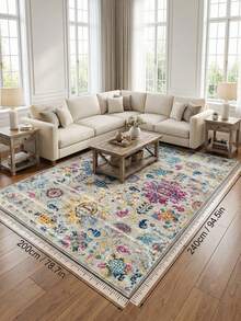 1. Nuevo material similar al cachemira (1000g/㎡) Alfombra estampada de estilo palaciego aristocrático vintage, con almohadilla antideslizante gruesa, tapete mullido de alta densidad y cómodo para los pies. Alfombra de estilo marroquí, retro bohemio y moderno para festivales. Alfombra larga para pasillos, lavable a máquina para patio, terraza, balcón, picnic, decoración exterior, felpudo de entrada y alfombra de interior. Alfombra para sala de estar. - A - Ver 12