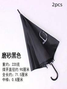 2pcs Transparent Disposable Plastic Umbrella, Automatic Long Handle High-Quality Rainproof Umbrella,Outdoor,Garden,Travel Essentials,Portable Essentials,Beach Essentials,Graduation Season,Commencement,Graduation Ceremony,Graduation Gift,Graduation Present,Graduation Gift,Graduation Present,Congrats Grad,Congratulations Graduate,Valedictorian,Finish School,Graduation Party,Outdoor Essentials,Travel Portable,Hiking Essentials,Camping Essentials,Portable Tools,Summer Essentials ,Summer Portable - Transparent Umbrella - View 8