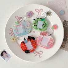 1pc Acrylic Cartoon ID Photo Holder, Cute Idol Fan ID Card Case, Bag Accessory - Cartoon Card Holder - View 3