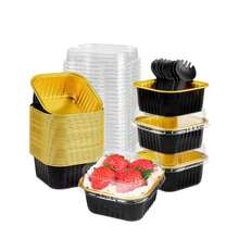 10/20/50 Pcs Foil Cupcake Liners Heat Resistant Aluminum Cake Cups With Lid Round Baking Cups With Lids Kitchen Wedding Birthday Party Supply - Multicolor - View 11