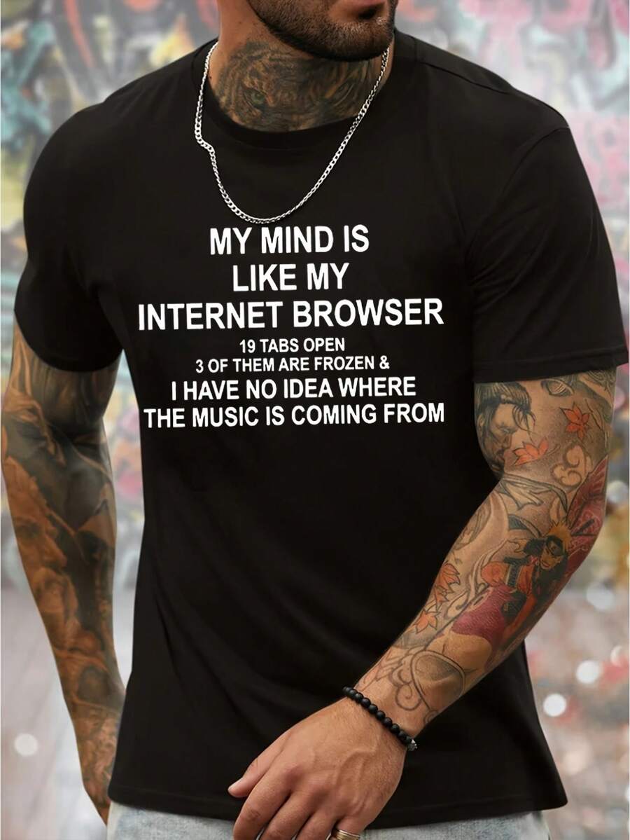 Men T-Shirts - Black - View 1