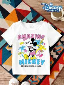 Disney Baby Unisex Cute Print Doll Top, 100% Cotton Breathable Newborn Clothing, Must-Have Essentials For First-Time Moms Short Sleeve Summer Top - White - View 5