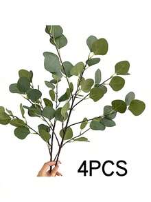 1 Piece 90cm Artificial Eucalyptus Branch | Silk Plastic Greenery, Suitable For Home/Wedding/Party Decor, Perfect Gift For Valentine's Day For Women And Mothers, Garden, Gardening, Picnic - Green - View 15