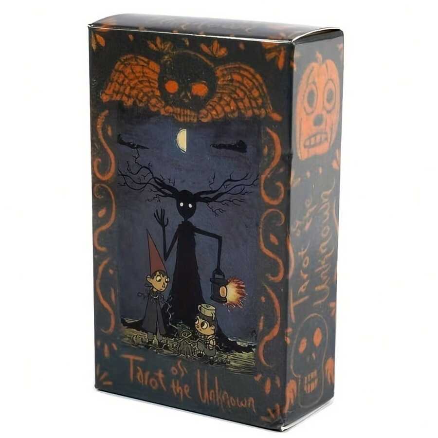 1 Set [Cartas de Tarot Desconocidas] Cartas de Tarot - Juego de Cartas de Tarot de Fantasía para Adivinación, Adecuado para Juegos de Cartas de Tarot de Mesa, Cartas de Tarot de Adivinación Misteriosas con Guía en Inglés - Multicolor - Ver 1