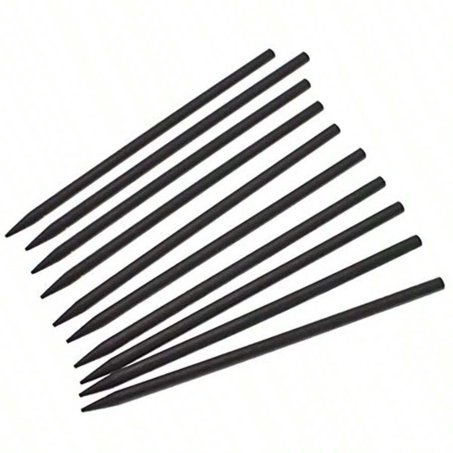 10 Pcs Hair Sticks Wood Hair Chopsticks Chinese Retro Hairpins Handmade Hair Pins Headdress Hair Accessories For Women Hair DIY Accessory - -黑色的- - 查看 1