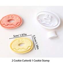 Cartoon Series Cookie Molds, Donut Series, PLA Material Printing Molds, Easy To Use For Holiday Parties, Tea Gatherings, Home Kitchens, And Bakeries - White - View 13