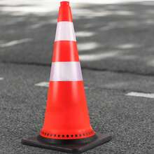 Safety Cones 8 X 30" Traffic Cones PVC Orange Construction Cones Reflective Collars Traffic Cones With Black Weighted Base Used For Traffic Control Driveway Road Parking And School - 8 X 30" - View 9