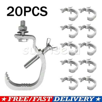 20x Aluminum Stage Light Hook Clamp Bracket Hangings For DJ Disco Bar Light New
