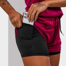 Women's 2-In-1 Gym Set With Compression Shorts And Racerback Tank Top For Exercise And Training - Junta - Ver 5