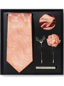 Set de regalo de corbata premium para hombres con 5 piezas, adecuado para regalar en varias ocasiones importantes y para usar en eventos formales, accesorios, festival - colores mezclados - Ver 6