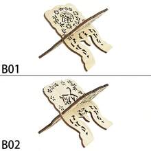 Holzbücherregal, islamisches Bücherregal, Bibelrahmen, Koran Heiliges Buch Ständer, Halter, islamisches Zuhause Bücherregal, Mondlampe, Jahreszeit - Blau (1 Stück) - Übersicht 11