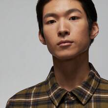 Jordan Men's AS M J BRK FLANNEL GFX LS Woven Long Sleeve Shirt IF1858-265 - Brown - View 5