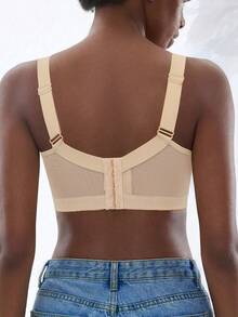 Women's Black Push Up Bra - Comfortable, Breathable & Wide Straps With Side Coverage - Beige - View 7