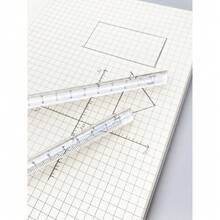 1pc Simple Transparent Triangular Ruler, 3D Drawing & Measuring Ruler, Sturdy & Smooth Precise Ruler For Drawing, Measuring And Office Use Back To School - Single Piece - View 4