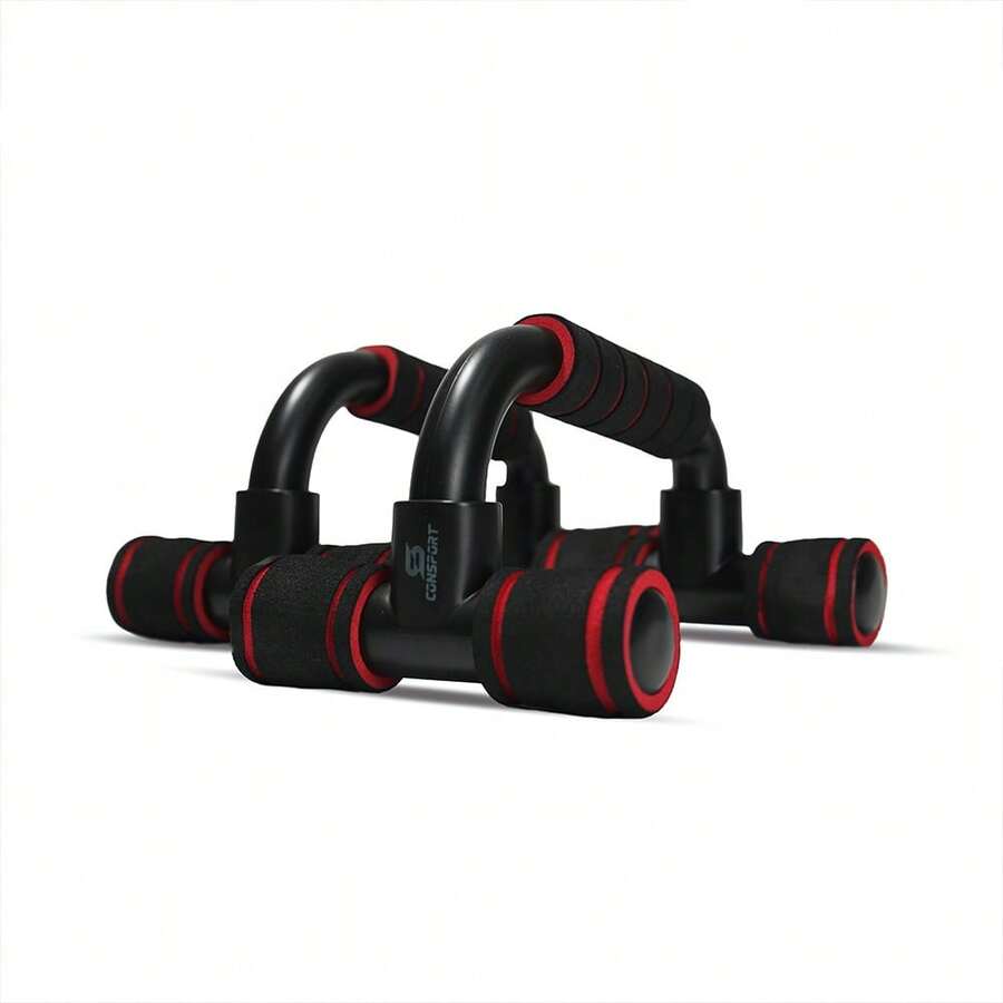 Apoio para Flexão Barra Suporte Fixo Musculação Consport - Preto - Visão 1