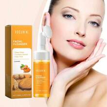 4pcs Turmeric Facial Cleansing Set, Including 3 Pieces Of Handmade Turmeric Kojic Acid Soap, And 1 Bottle Of Turmeric And Damascus Rose Facial Cleansing Mousse. It Provides Deep Cleansing And Moisturizing, Contains A Large Amount Of Curcumin, Vitamin E, And Rose Essence, And Is Suitable For The Face And Body With A Natural And Mild Formula. - 黃色 - 查看 10