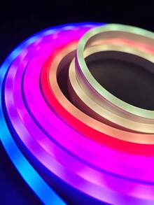 16.4ft Bedroom Decorative Light Strip, RGB LED Light Strip, 44-Key Remote Control, Neon Light, Flexible DIY Design Suitable For Bedroom, Living Room, Gaming, Party Decoration, LED Neon Light Strip, LED Light, LED Light Strip, Bedroom LED Light, 16.4ft LED Light, 44-Key Remote RGB LED Neon Light Strip, RGB Color Changing Smart Light, Bedroom LED Light, Color Changing LED Light Strip With 44-Key Remote, Home LED Light Strip, Party Decorative Light - Multi-color light - View 5