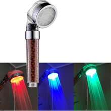 Regadera de Baño con Luz LED RGB con Piedras Filtrantes – Relajación, Estilo y Purificación en Cada Ducha - 1 - Ver 8