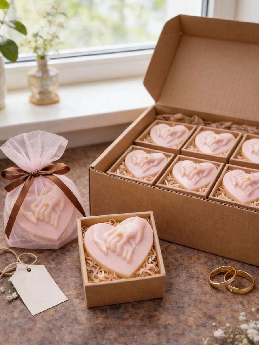 3D Heart Hand In Hand Candle Mold Multi-Use Flexible Easy Demold For Candle/Gypsum/Resin/Soap/Polymer Clay/Chocolate Candle Mold Valentine's Day Proposal Confession Wedding Cake Baking Jewelry Making - A - View 1