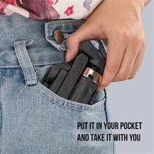 Super Mini Selfie Stick Portable Phone Holder Tripod Multifunctional Integrated Design Bluetooth Remote Control - one-size - View 3