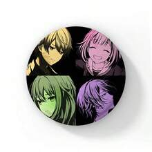 58毫米可爱卡通女孩苏阿软扣胸针，外星人动漫舞台苏阿TILL IVAN胸针，Mizi Luka徽章别针，硬币胸针，背包装饰，圆形徽章，包包帽子配饰礼品 - 58 mm - 查看 29