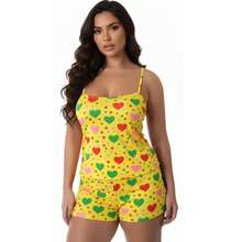 Kit Of 2 Baby Doll Shorts With Assorted Prints And Thin Straps. - Nhiều màu - Xem 7