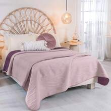 Novo Lightweight Reversible Comforter + 2 Free Pillows – Comfort And Style In One Combo BEAUTTY HOME - Berry - View 6